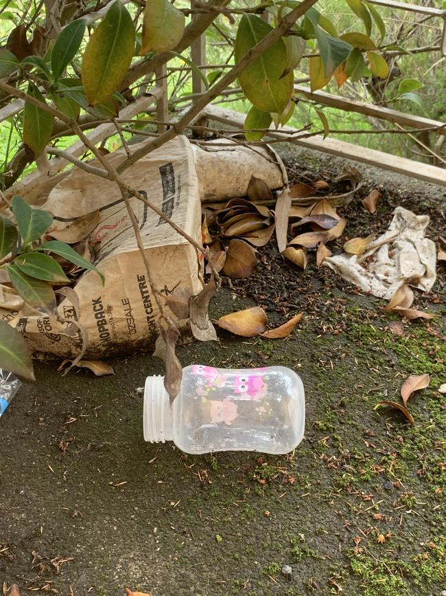 A child’s bottle outside a home on The Boulevard in Morwell. Picture: Brianna Travers