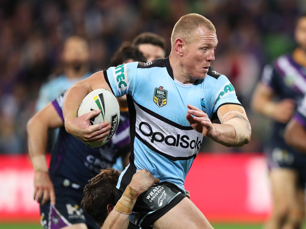 Lewis in action for the Sharks. Picture: Brett Costello