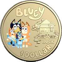 Limited-run Bluey coins will go on sale from Thursday. Picture: Royal Australia Mint