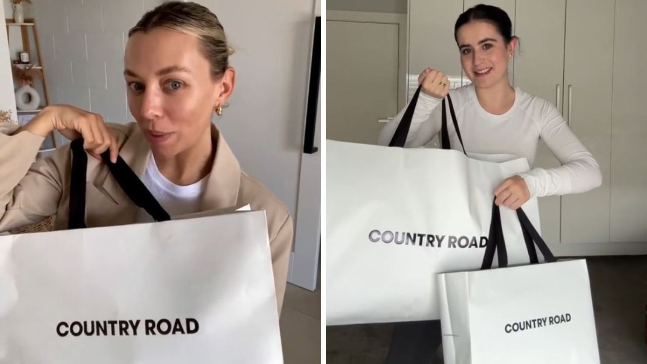 Save on Country Road this Click Frenzy sale. Picture: TikTok/@mikkinucifora_, @maddisonsullivanthorpe.