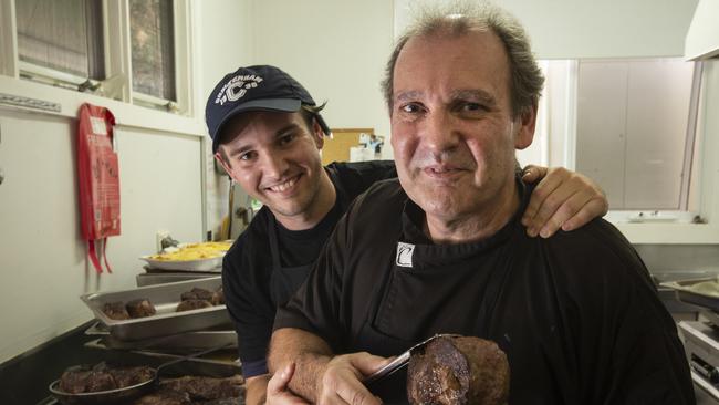 Luke and Scott Richardson are famous for their big steaks. Picture: Valeriu Campan