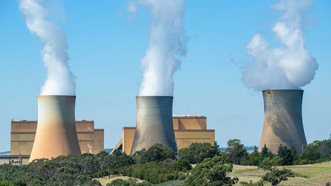 If Australia is prepared to continue to use natural gas for ‘firming’, we can be ‘confident of using solar and wind to replace coal generators when they close’, like Victoria's Yallourn in 2028. Picture: Jason Edwards