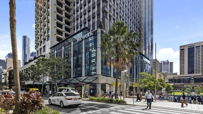 WeWork's office at 260 Queen St in the heart of the Brisbane CBD Golden Triangle.