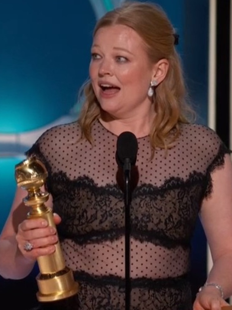 Sarah Snook won the Golden Globe for Best Actress in a drama.