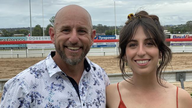 Corey Bradley and Ariana Nolan at the Gympie races on Saturday November 25, 2023.