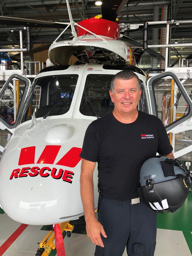 Westpac Life Saver Rescue Helicopter Air crewman Mick Kerry.