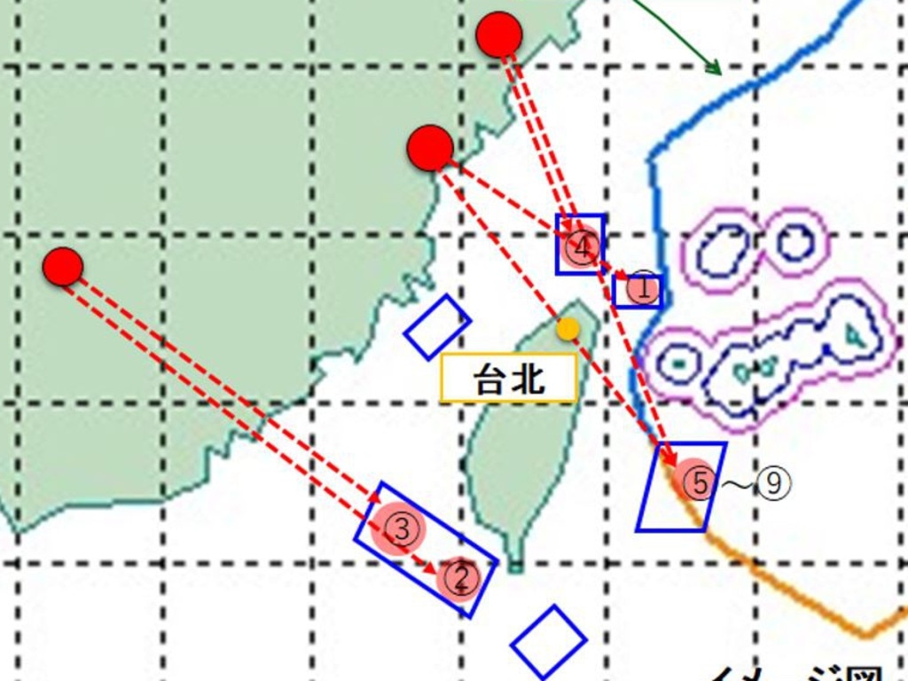 China has deployed fighter jets, warships and ballistic missiles in what analysts have described as practice for a blockade and ultimate invasion of the self-ruled island which China claims as its territory.