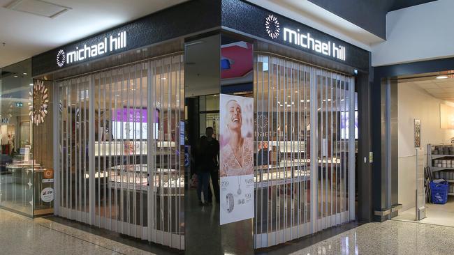 Michael Hill jewellery stores are closing indefinitely. Picture: Ian Currie