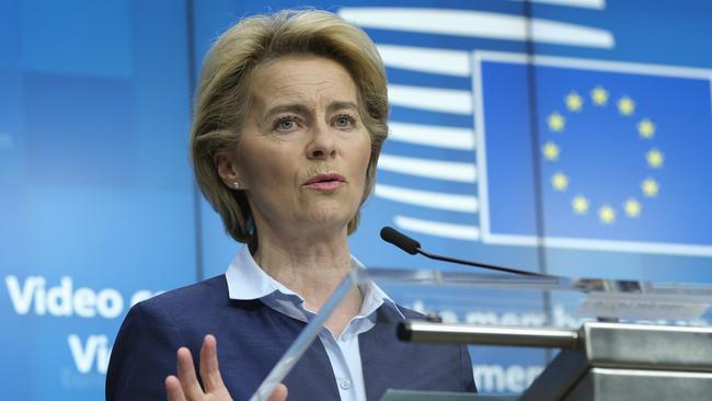 European Commission President Ursula von der Leyen. Picture: AP