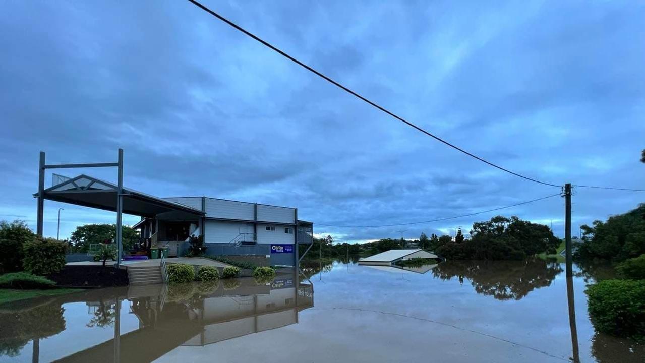 Oakvale Homes on Cross St in Gympie. Photo taken 6am Saturday, February 26, 2022.
