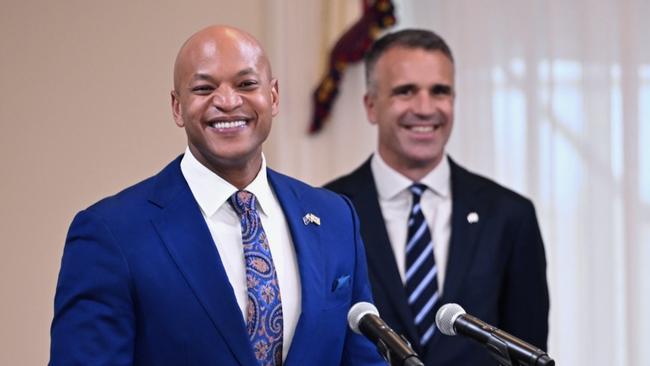 Premier Peter Malinauskas meeting with Wes Moore, the Governor of Maryland. A highly-rated Democrat rising star. Picture: Supplied