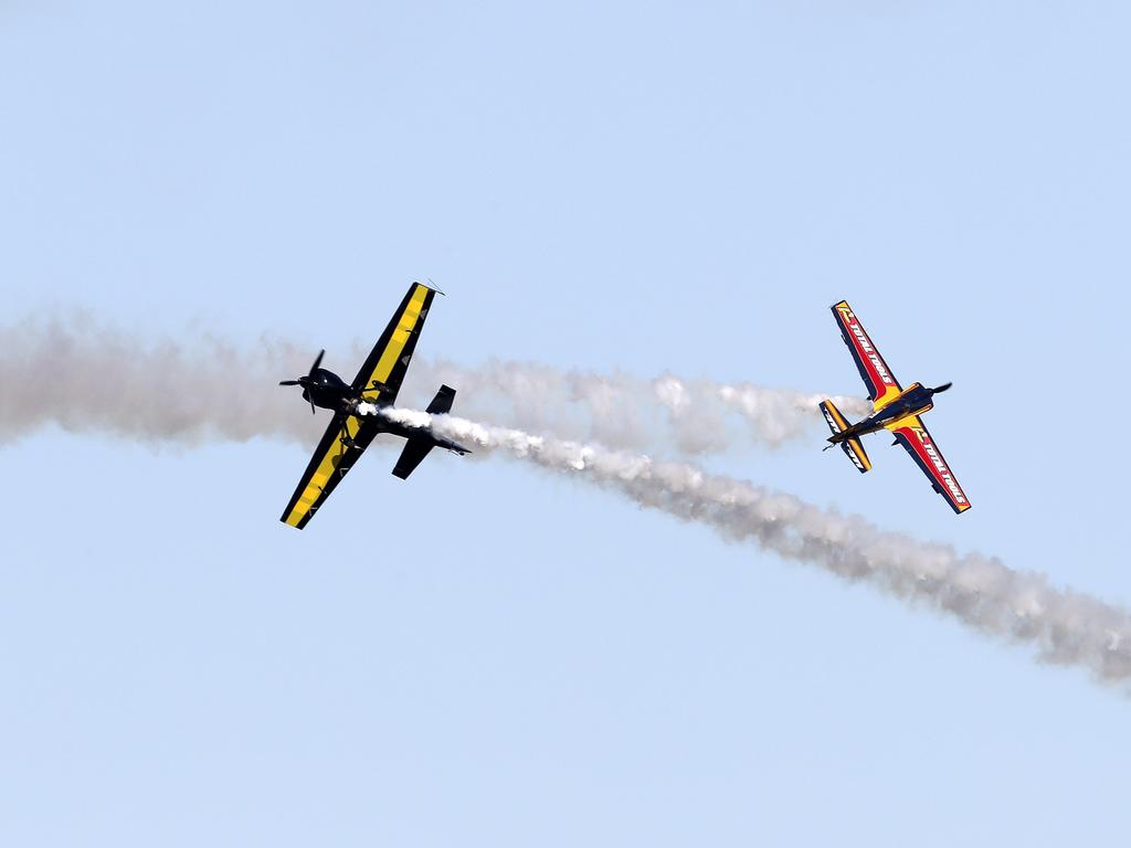 Aerial Display before the race. Picture: SARAH REED