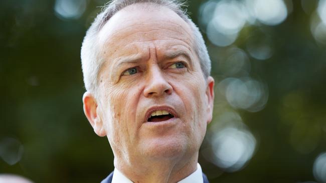 Federal Opposition Leader Bill Shorten says social media “too often it resembles a toxic swamp where wrongdoers can hide and where evil is nurtured”. Picture: Erik Anderson/AAP