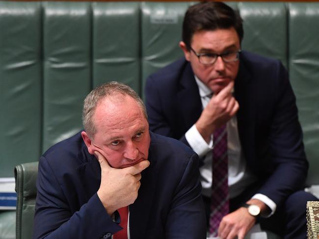 Deputy Prime Minister Barnaby Joyce and Agriculture Minister David Littleproud. Picture: Getty Images