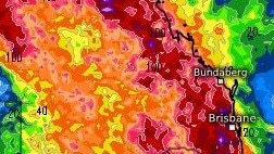 Amateur storm chaser Tim's Severe Weather has predicted monsoonal weather throughout the southeast over the next 14 days. Picture: Tim's Severe Weather