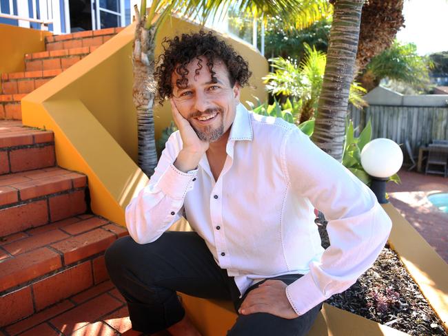 Raw food expert David Wolfe pictured in Coogee ahead of his planned appearance at a conference in Sydney this weekend.