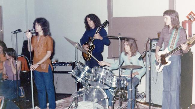 An early Chisel gig in 1974 in Armidale where Walker was studying. Picture: Supplied.