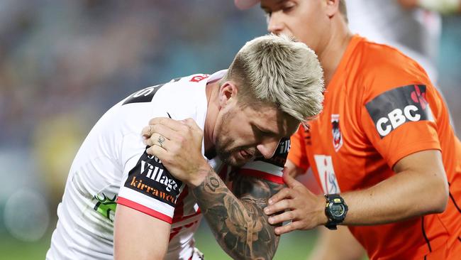 Gareth Widdop down with a shoulder injury.