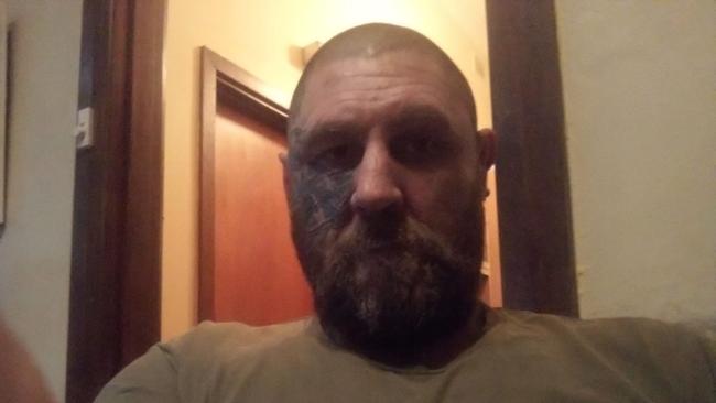 Former Finks and Mongols bikie gang member Mark Sandery was labelled a “coward” by the victim of his violent assault in Exeter. Photo: Facebook