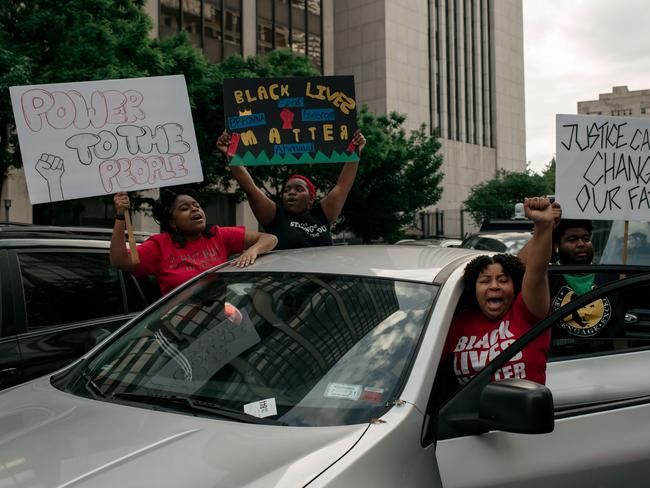 Protesters in Brooklyn. Picture: Getty