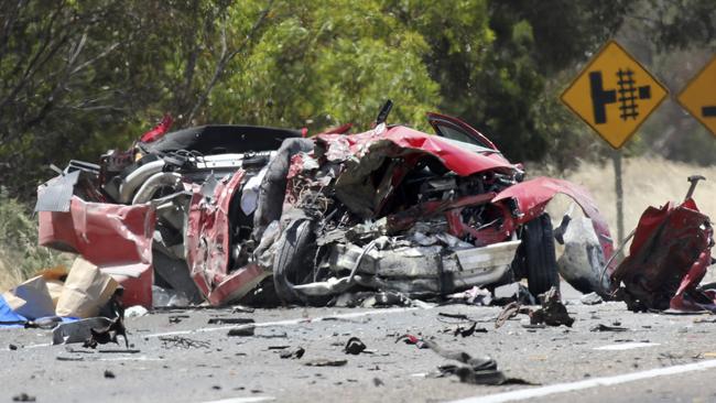 Shocking images like this fatal accident on the Dukes Highway this month have become depressingly common. We hope sharing the story of a crash survivor will make SA motorists rethink their risky driving behaviours. Picture: Dean Martin/AAP