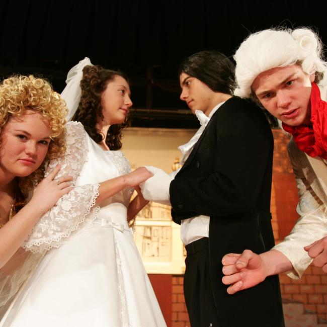 Hailey Heninger, Alice Bartels Jacob Church and Timothy Newton.