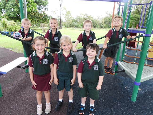 Gargett State School Prep Back Row: Mylo Harry, Miller Bezzina, Ryder Burns, Gus Parry Front Row: Anna Mastropaolo, Tru McComb, John Gutherie