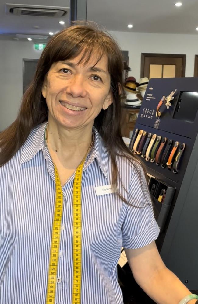 Darlene Chin at Attitude for Men in Darwin has opened a liquor store out the back of the clothes shop. Picture: Annabel Bowles