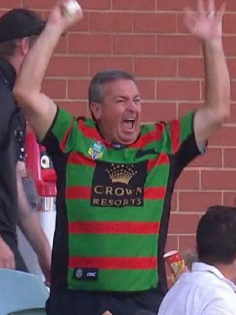 Another random souths fan takes a crowd catch at the BBL.