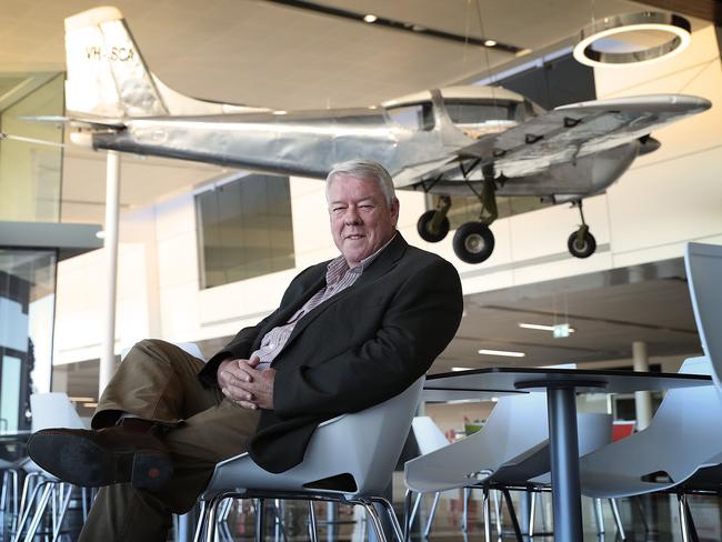 19/7/2018: A proud John Wagner at his Toowoomba Wellcamp Airport, just outside Toowoomba west ion Brisbane. The airport is Australia's newest airport. Lyndon Mechielsen/The Australian