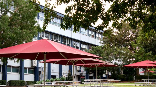 The Department of Education has acknowledged a “behaviour incident” at Brisbane State High School related to the unisex toilets. Picture: David Clark