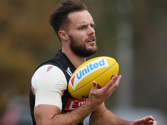 Collingwood training at Olympic Park. Nathan Brown Picture:Wayne Ludbey