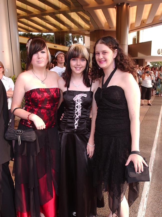 Palm Beach Currumbin High School formal at Conrad Jupiters Casino. Sam Hobbs, Louisa Holden and Amy Furman. Reporter: Ben Dillaway