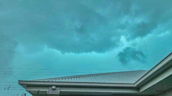 The storm approaching Landsborough. Picture: Jazzmin Vilnis