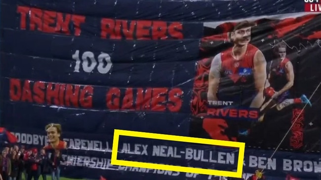 Demons called out over banner