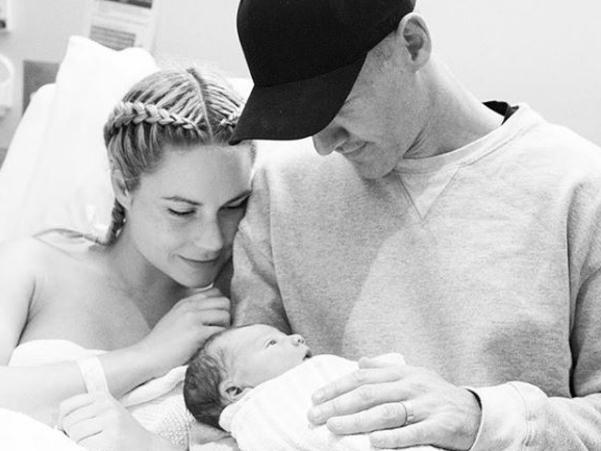 Annabel and Robbie Gray with baby Aston . pic instagram