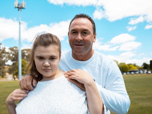 Ricky Stuart and his daughter, Emma.