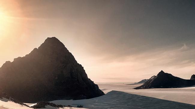 Expeditioners at South Masson Range. Science and field work have been curtailed for this summer by the COVID-related scaling-back of Australia's Antarctic program. Picture: Matt Williams