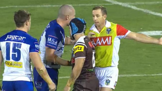 David Klemmer will face the NRL judiciary for making contact with a referee.