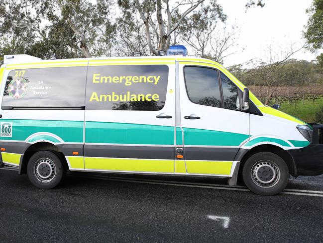 A generic image of an ambulance at a serious car accident on Kangarilla Road near McLaren Flat early this afternoon. Emergency services are in attendance. 15/07/15  Picture: Stephen Laffer