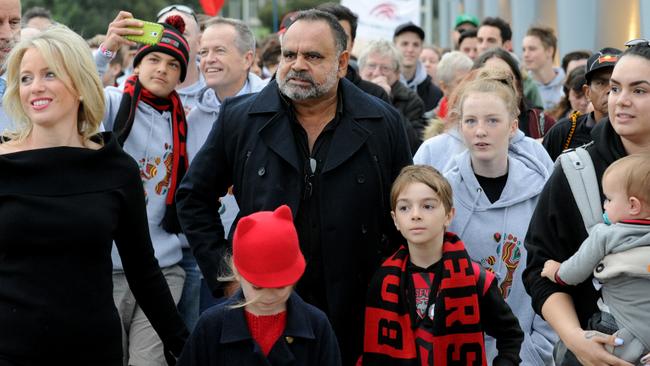 Michael Long and the iconic Long Walk has moved west to Perth for the staging of the 2021 AFL Dreamtime Game. Picture: Andrew Henshaw