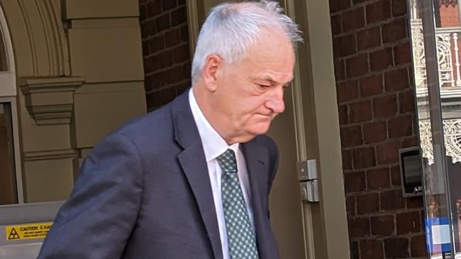 Crown prosecutor Daryl Coates, Tasmania's Director of Public Prosecutions, leaving Launceston Supreme Court during the trial of Cedric and Noelene Jordan, April 21, 2023. Picture: Alex Treacy