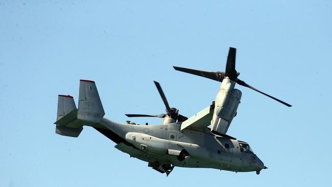 MV-22 Osprey at day three of the Pacific Airshow, 20 August 2023. Picture: Richard Gosling