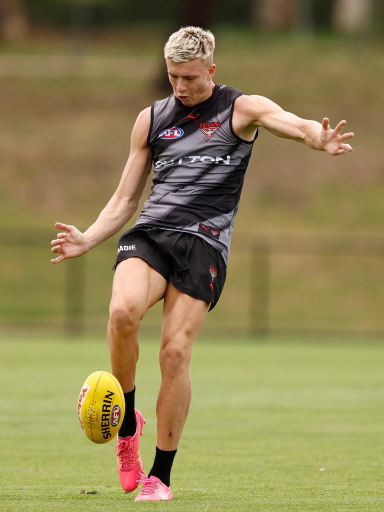 Essendon’s Nate Caddy. Picture: Michael Willson/AFL Photos via Getty Images.