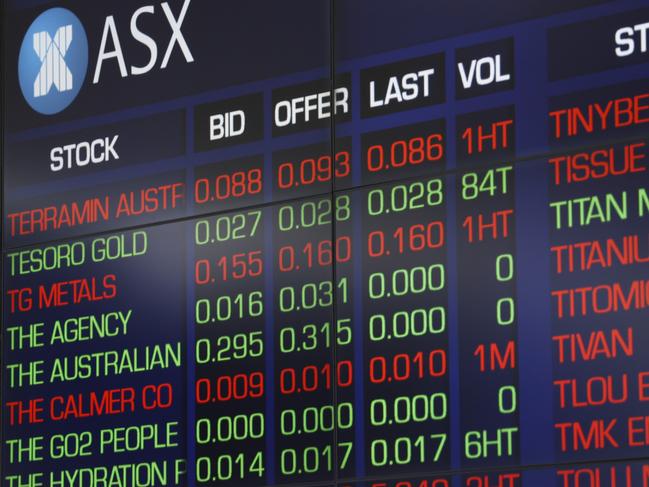 SYDNEY, AUSTRALIA - NewsWire Photos NOVEMBER 7, 2024: The screens at the ASX in the Sydney CBD. Stock Market. Australian Stock exchange.Picture: NewsWire / Damian Shaw