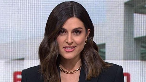 At one point, debate host Sarah Abo was repeatedly interrupted. Picture: Channel 9