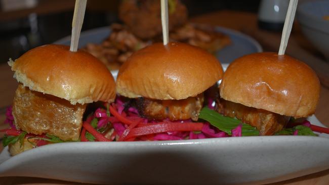 Heathmont's Milk and Wine Co will offer pork belly sliders when it launches its dine-in service later this year. Picture: Kiel Egging.