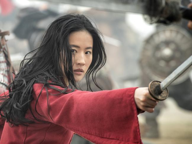 Yifei Liu as Mulan in the new Disney movie. Picture: Jasin Boland/Disney