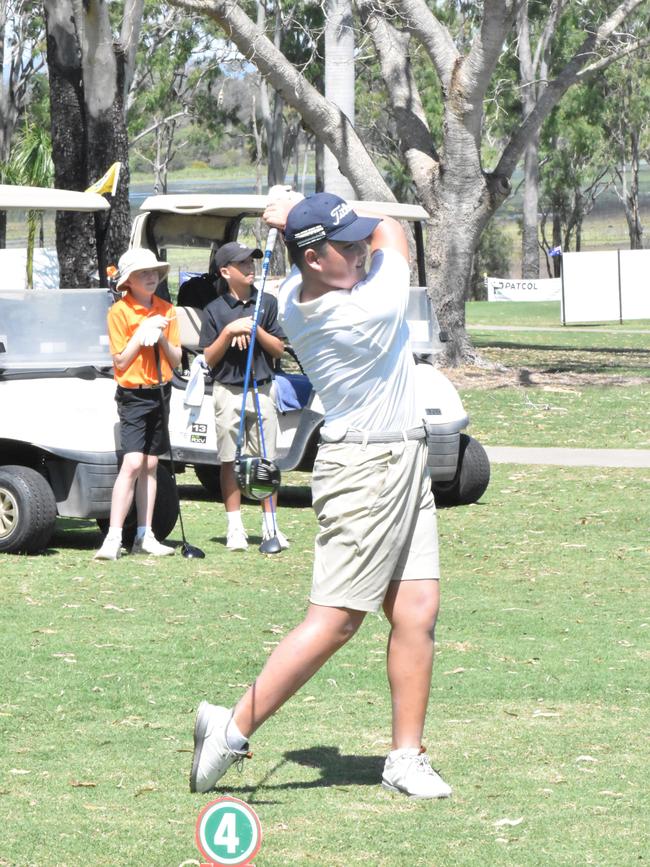 China's Oliver Zhang, one of two overseas players in the field, is playing in the boys 11 years division at the US Kids Golf Foundation Australian Open at the Rockhampton Golf Club on September 27.