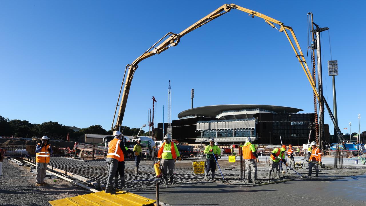 More than 800 jobs will be created during the two-year build, with 180 on site in July alone. Picture: NCA NewsWire/Gaye Gerard